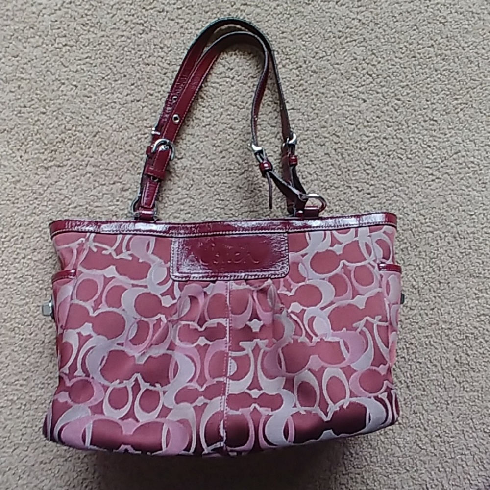 Maroon Coach Handbag/Purse